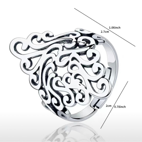 Adjustable Filigree Ring - Picture 4 of 5